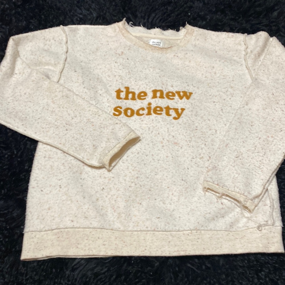 The New Society marled sweatshirt sz 14